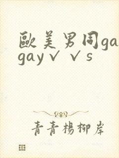 欧美男同gaygay√√s