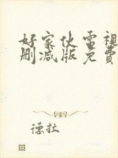 好家伙电视剧未删减版免费观看