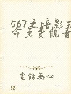 567之暗影宿命免费观看第三季