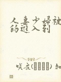 人妻少妇被猛烈的进入到