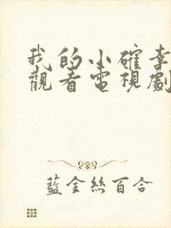 我的小确幸免费观看电视剧全集