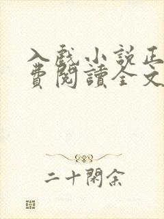 入戏小说正版免费阅读全文无弹窗封面