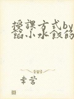 授课方式by肉馅小水饺的作者封面