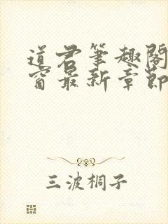 道君笔趣阁无弹窗最新章节