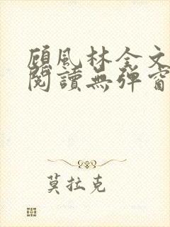 顾风林全文免费阅读无弹窗笔趣阁封面