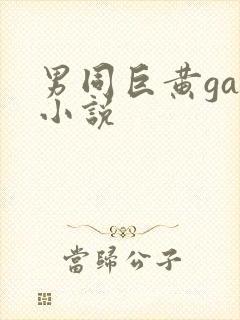 男同巨黄gay小说