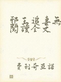 邪王追妻无删减阅读全文封面