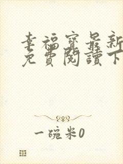 幸福宝最新章节免费阅读下载