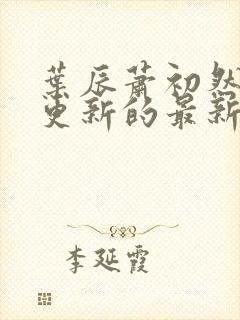 叶辰萧初然今天更新的最新章节