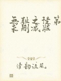 无耻之徒第四季未删减版封面