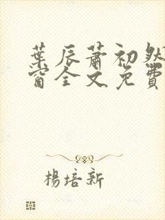 叶辰萧初然无弹窗全文免费阅读