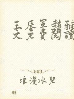 王辰军赵雅欣全文免费阅读笔趣阁