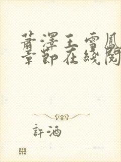 萧泽王雪凤全部章节在线阅读小说