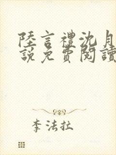 陆言礼沈月慈小说免费阅读最新章节