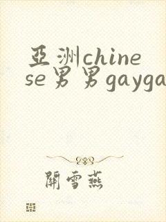 亚洲chinese男男gaygay