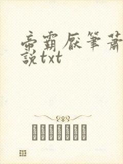 帝霸厌笔萧生小说txt