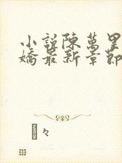 小说陈万里宋娇娇最新章节