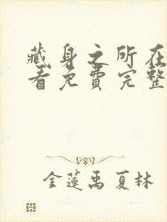 藏身之所在线观看免费完整国语高清封面