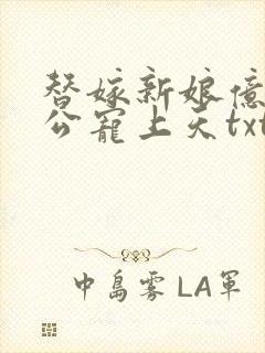 替嫁新娘亿万老公宠上天txt下载全本