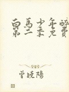 白马少年醉春风第二季免费观看高清