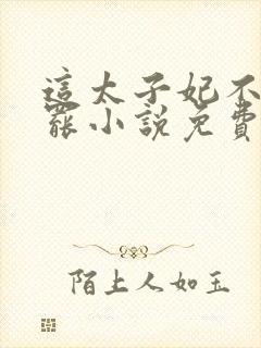 这太子妃不当也罢小说免费阅读封面