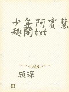 少年阿宾慧钰笔趣阁txt