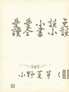 爱爱小说免费阅读全书小说乡村