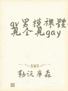 gv男模裸体全见全见gay