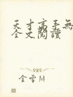 天才高手无删减全文阅读