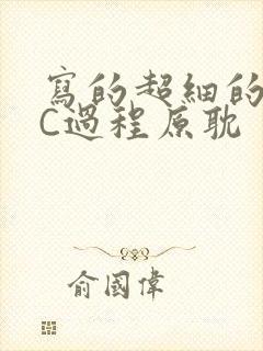 写的超细的多肉C过程原耽