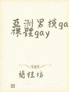 亚洲男模gay裸体gay