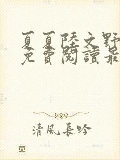 夏夏陆文野全文免费阅读最新章节列