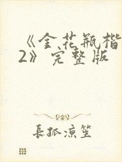 《金花瓶楷梅花2》完整版封面