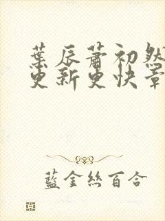 叶辰萧初然刚刚更新更快章节