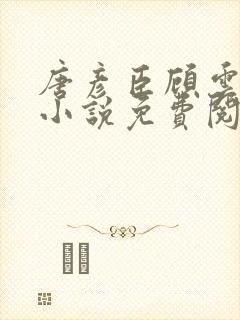 唐彦臣顾云歌的小说免费阅读封面