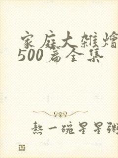 家庭大杂烩小说500篇全集