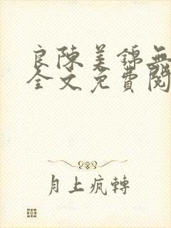 良陈美锦无删减全文免费阅读