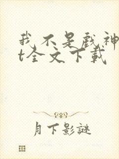 我不是戏神txt全文下载