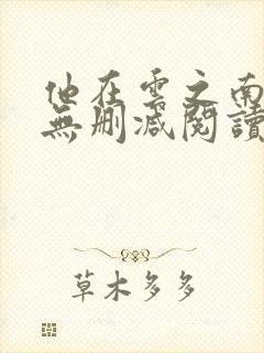 他在云之南全文无删减阅读封面