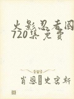 火影忍者国语版720集免费封面