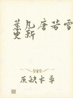 叶凡唐若雪最新更新