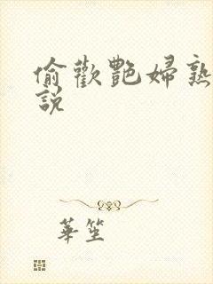 偷欢艳妇熟女小说