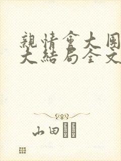 亲情会大团圆结大结局全文