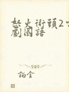 怒火街头2电视剧国语
