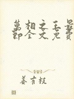 万相之王最新章节全文免费阅读txt