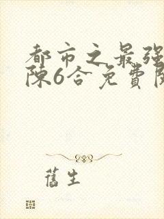 都市之最强狂兵陈6合免费阅读