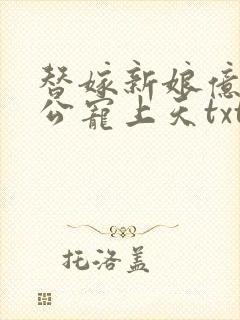 替嫁新娘亿万老公宠上天txt全文下载