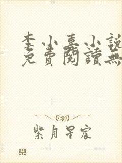 李小喜小说全文免费阅读无弹窗封面