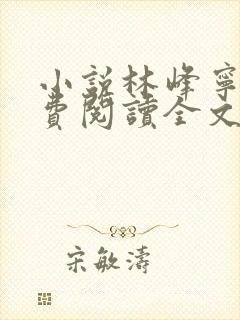 小说林峰宁欣免费阅读全文无弹窗