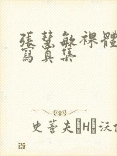 张慧敏裸体绝版写真集